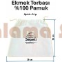 Ekmek Torbası %100 Pamuk - Ebat:(39x39)cm